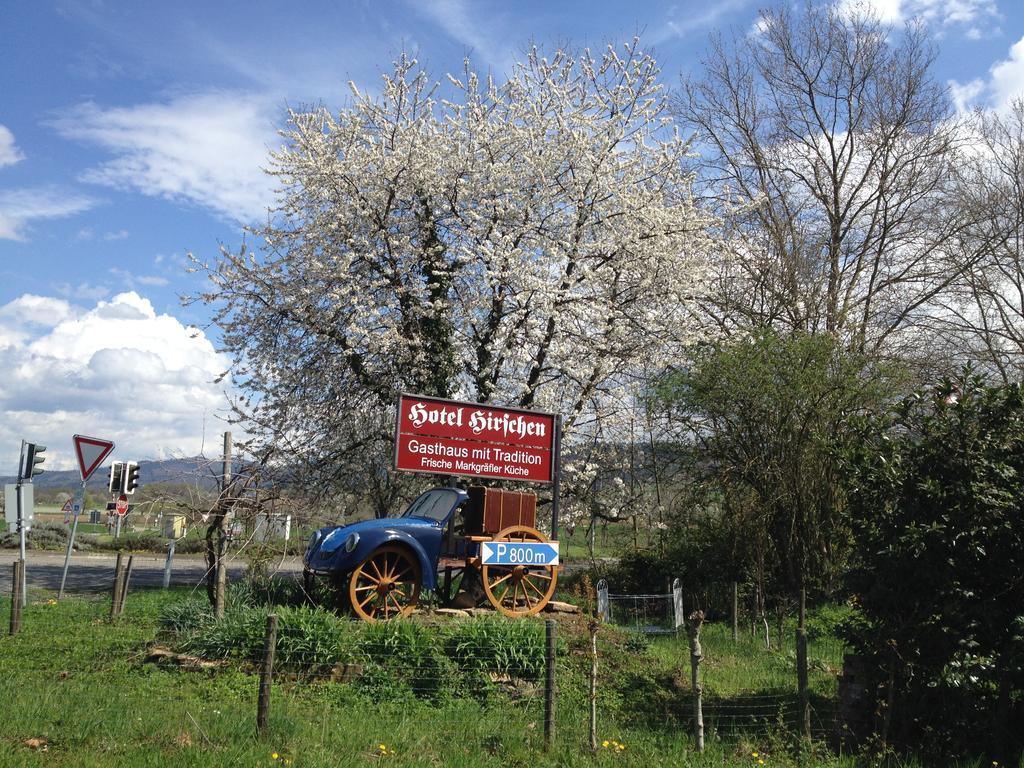 Gasthaus Zum Hirschen Staufen Exterior foto